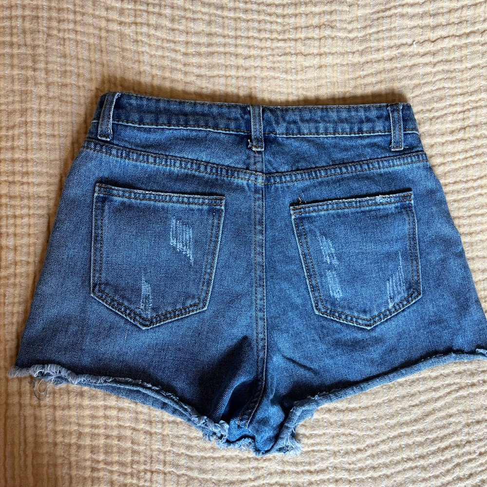 Denim Mini Skort - Picture 2 of 4